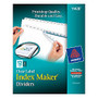 Avery; Index Maker; Clear Label Dividers With White Tabs, 12-Tab