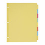 Avery; Plain Tab Write-On Dividers, 8 1/2 inch; x 11 inch;, Multicolor Dividers/Multicolor Tabs, 8-Tab, Pack Of 24