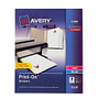Avery; Print-On&trade; Dividers, 8 1/2 inch; x 11 inch;, 3-Hole Punched, 8-Tab, White Dividers/White Tabs
