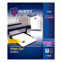 Avery; Print-On&trade; Dividers, 8 1/2 inch; x 11 inch;, 3-Hole Punched, 8-Tab, White Dividers/White Tabs, Pack Of 5 Sets