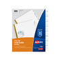 Avery; Worksaver; Big Tab Insertable Tab Dividers, Gold Reinforced, 8-Tab, Buff Paper, Clear