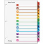 Cardinal; OneStep; Index System, 1-12 Tab, Multicolor