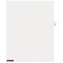 Kleer-Fax; Individual Tab 100% Recycled Legal Exhibit Dividers, Side Tab, Letter Size, Bold Font, F
