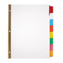 Office Wagon; Brand Erasable Big Tab Dividers, 8-Tab, Assorted Colors