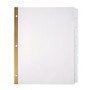 Office Wagon; Brand Index Dividers, 8 Tabs, 8 1/2 inch; x 11 inch;, White, Pack Of 5