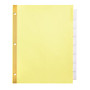 Office Wagon; Brand Insertable Dividers With Big Tabs, Buff, Clear Tabs, 8-Tab