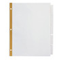 Office Wagon; Brand Insertable Dividers With Big Tabs, White, Clear Tabs, 5-Tab