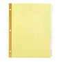 Office Wagon; Brand Insertable Dividers With Tabs, 8 1/2 inch; x 11 inch;, Clear, 8-Tab