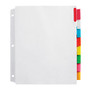 Office Wagon; Brand Insertable Extra-Wide Dividers With Big Tabs, Assorted Colors, 8-Tab