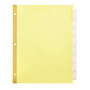 Office Wagon; Brand Insertable Tab Dividers, Clear Tabs, Buff paper, 8 Tabs, Pack of 3