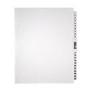 Office Wagon; Brand Legal Index Exhibit Unpunched Dividers With Laminated Tabs, Black/White, Numbered 1-25