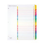 Office Wagon; Brand Preprinted Index Dividers, Numbers 1-31, 8 1/2 inch; x 11 inch;, 30% Recycled, Assorted Colors, Set Of 31