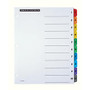 Office Wagon; Brand Table Of Contents Customizable Index With Preprinted Tabs, Assorted Colors, Numbered 1-10