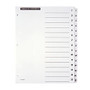 Office Wagon; Brand Table Of Contents Customizable Index With Preprinted Tabs, White, Numbered 1-15