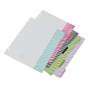 See Jane Work; 5-Tab Dividers, Assorted Herringbone