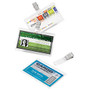 Office Wagon; Brand Laminating Pouches, ID Badge With Clip, 5 Mil, 2.5 inch; x 3.75 inch;, Pack Of 25
