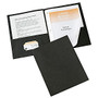 Avery; 2-Pocket Folders With Fasteners, Letter Size, Black, Pack Of 25