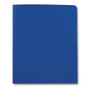 DiVoga 2-Tone 2-Pocket Poly Folder, Blue