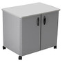 Tiffany Industries; Steel Mobile Utility Cabinet, Two Door, 26 1/2 inch;H x 30 inch;W x 21 inch;D, Gray/Gray