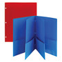 Office Wagon; Brand 6-Pocket Poly Portfolios, 8 1/2 inch; x 11 inch;, Assorted Colors, Pack Of 2