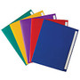 Office Wagon; Brand Extended Tab Twin-Pocket Portfolio, 8 1/2 inch; x 11 inch;, Assorted Colors
