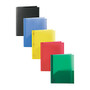 Office Wagon; Brand Poly 2-Pocket Portfolios With Prongs, 8 1/2 inch; x 11 inch;, Assorted Colors, Pack Of 10