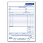 Adams; Carbonless Job Work Order Book, 5 9/16 inch; x 8 7/16 inch;, 3-Part, White/Canary/White Tag