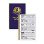 Rediform Gold Standard Receipt Book - 225 Sheet(s) - Wire Bound - 2 Part - Carbonless Copy - 8.50 inch; x 5.50 inch; Sheet Size - Assorted Sheet(s) - Red Print Color - Blue Cover - 1 Each