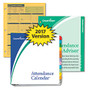 ComplyRight 2017 Attendance Calendar Kit, 8 1/2 inch; x 11 inch;, Yellow, Pack Of 25