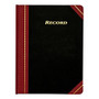 Adams; Record Ledger, 10 3/4 inch; x 8 1/4 inch;, Black/Maroon