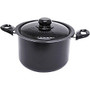 Starfrit Everyday Basix 6-Qt Stockpot With Perforated Lid, Black