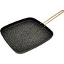 Starfrit The Rock 10 inch; Grill Pan with Stainless Steel Wire Handle