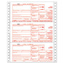 ComplyRight 1098-T Continuous Tax Forms, Copies A, State, B And C, 4-Part, 9 inch; x 11 inch;, Pack Of 100 Forms