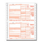 ComplyRight 1099-DIV Continuous Tax Forms, 4-Part, Copies A, State, B And C, 9 inch; x 11 inch;, Pack Of 100