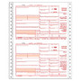ComplyRight 1099-INT Continuous Tax Forms, 3-Part, Copies A, B and C, 9 inch; x 11 inch;, Pack Of 100