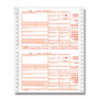 ComplyRight 1099-INT Continuous Tax Forms, 4-Part, Copies A, State, B and C, 9 inch; x 11 inch;, Pack Of 100