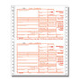 ComplyRight 1099-MISC Continuous Tax Forms, 5-Part, Copies A, State, B, 2 And C, 9 inch; x 11 inch;, Pack Of 100