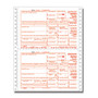 ComplyRight 1099-R Continuous Tax Forms, Copies A, B, C And D, 4-Part, 9 inch; x 11 inch;, Pack Of 100 Forms