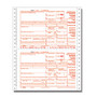 ComplyRight 1099-R Continuous Tax Forms, Copies A, State, B, And C, 6-Part, 9 inch; x 11 inch;, Pack Of 100 Forms