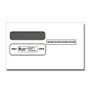 ComplyRight Double-Window Envelopes For Standard IRS 3-Up 1099 Tax Forms, 3 7/8 inch; x 8 3/8 inch;, White, Pack Of 100