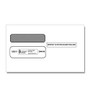 ComplyRight Double-Window Envelopes For Standard IRS 3-Up 1099 Tax Forms, 3 7/8 inch; x 8 3/8 inch;, White, Pack Of 200