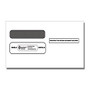 ComplyRight Double-Window Envelopes For W-2 Laser And Continuous Forms, 3 7/8 inch; x 8 1/2 inch;, White, Pack Of 50