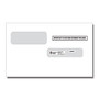 ComplyRight Double-Window Envelopes For W-2C Tax Forms, 5 5/8 inch; x 9 1/4 inch;, White, Pack Of 100