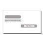 ComplyRight Double-Window Self-Seal Envelopes For 4-Up W-2 And 1099-R Forms, 5 5/8 inch; x 9 inch;, White, Pack Of 100