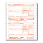ComplyRight W-2 Tax Forms, Continuous, Copies A, B, C, D, 1 And 2, 6-Part, 9 1/2 inch; x 11 inch;, White, Pack Of 25 Forms