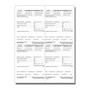 ComplyRight W-2 Tax Forms, Inkjet/Laser, Employer, State, City Or Local Copy 1, Box W-Style, 4-Up, 8 1/2 inch; x 11 inch;, White, Pack Of 50 Forms