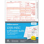 Office Wagon; Brand 1099-MISC Inkjet/Laser Tax Forms, With Software, 4-Part, 8 1/2 inch; x 11 inch;, Pack Of 25