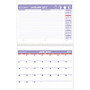 AT-A-GLANCE; 30% Recycled Desk/Wall Calendar, 11 inch; x 8 1/2 inch;, January&ndash;December 2017