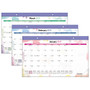 AT-A-GLANCE; Compact Desk Pad Calendar, 11 inch; x 18 inch;, 30% Recycled, Watercolor, January&ndash;December 2017