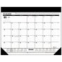 AT-A-GLANCE; Desk Pad Calendar, 24 inch; x 19 inch;, Black, January&ndash;December 2017